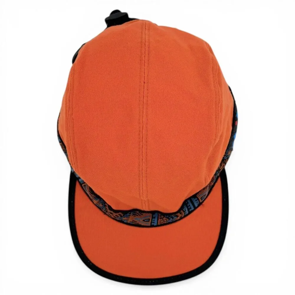 KAVU Organic Cotton Canvas Strapcap Outdoor Hat Adjustable Sweet Potato Medium